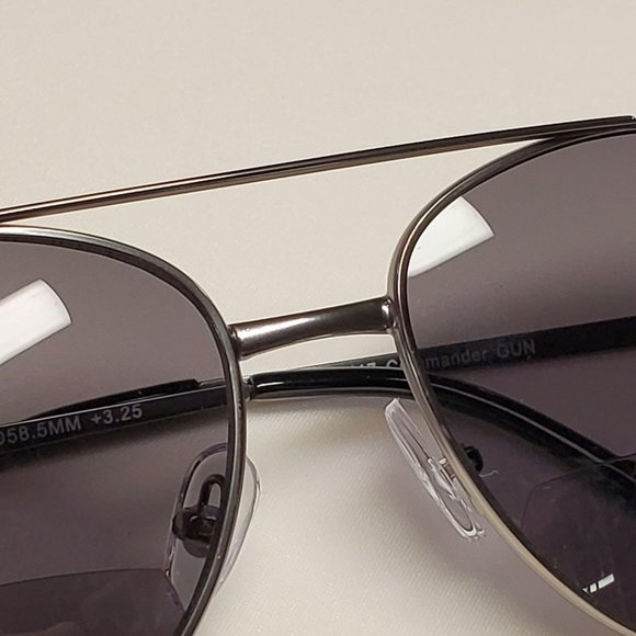 Foster Grant Commander Readers +3.25 Gunmetal - Picture 3 of 7